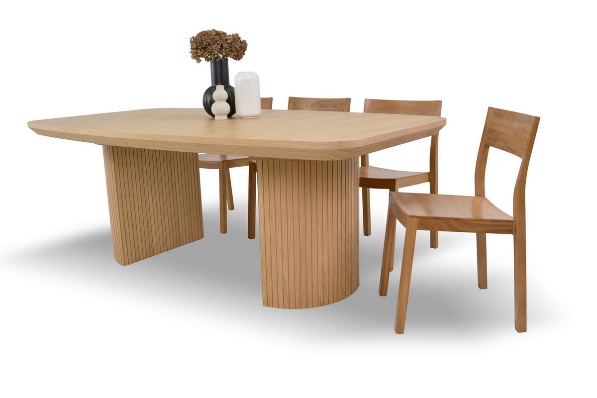 ESSTISCH LINEA Ausziehbar 200 - 300 / 110 x 76 cm - Eichefarben, Holz (200/110/76cm) - MASSENO