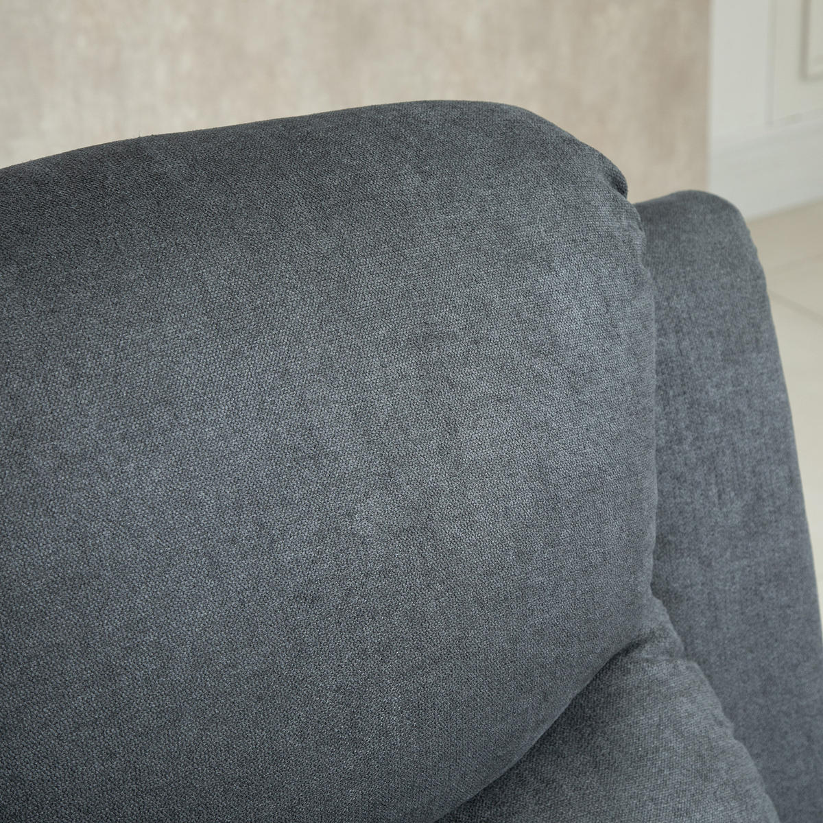 RELAXSESSEL DE-06356 Lesesessel, 150° neigbar, Leinenoptik Dunkelgrau - Dunkelgrau, Textil/Metall (88/102/93cm) - ComfortXL
