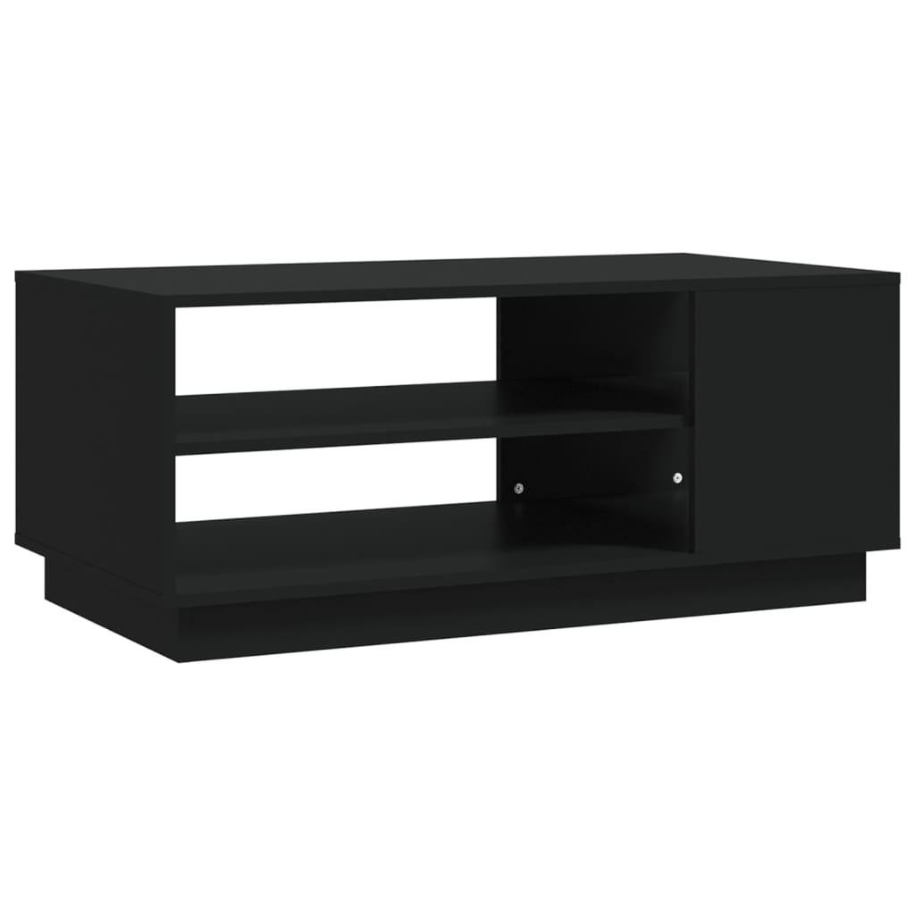 COUCHTISCH Schwarz 102x55x43 cm Holzwerkstoff - Schwarz, Holzwerkstoff (102/55/43cm) - furnicato