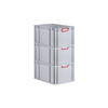 EUROBOX 3x Nextgen Color 32x40x60cm 65 Liter Griffe Rot Geschlossen - Rot, Kunststoff (40/22/60cm) - PROREGAL