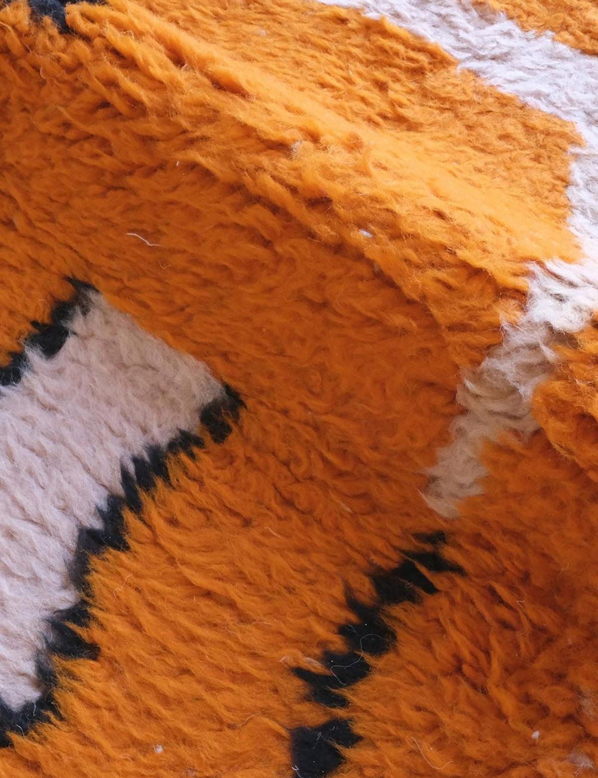 BERBERTEPPICH aus reiner Wolle 245x 285 cm - Orange, Naturmaterialien (245/285cm) - AFK Living