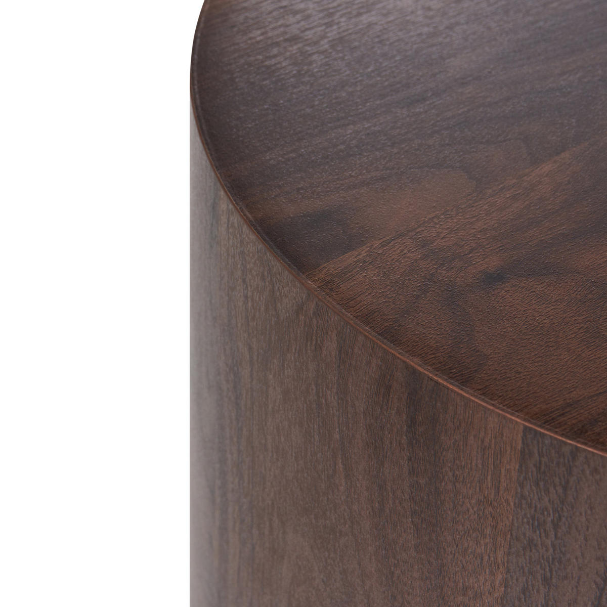 KLUBSKA MIZICA komplet 2 temno rjava - temno rjava, leseni material (48/48/38cm) - Beliani