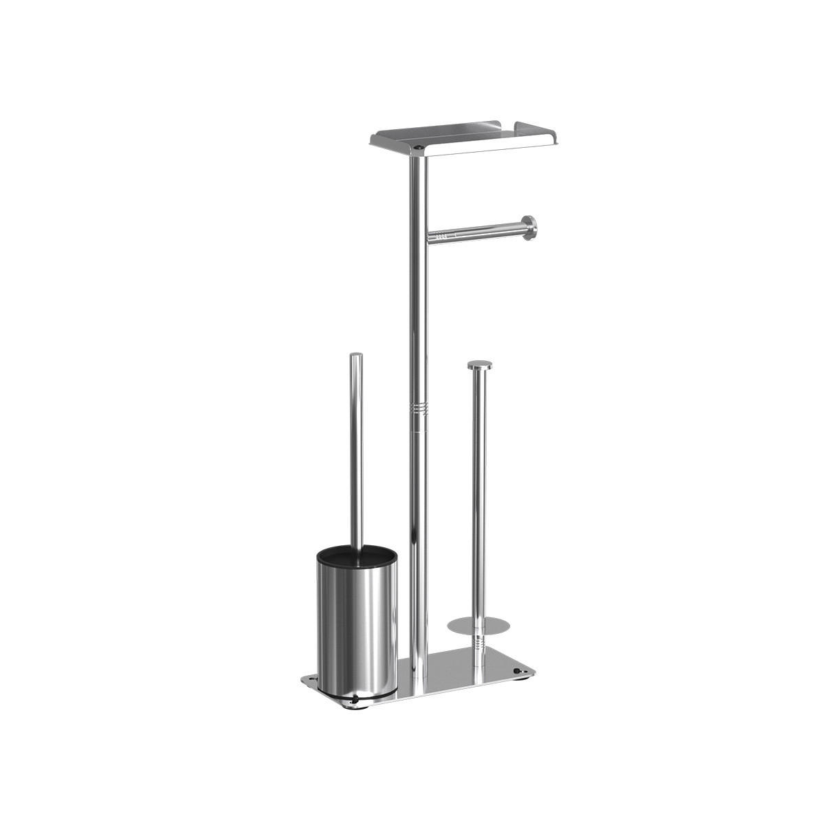 XXXLutz Toilettenbürstenhalter Silber 12x60x24 cm