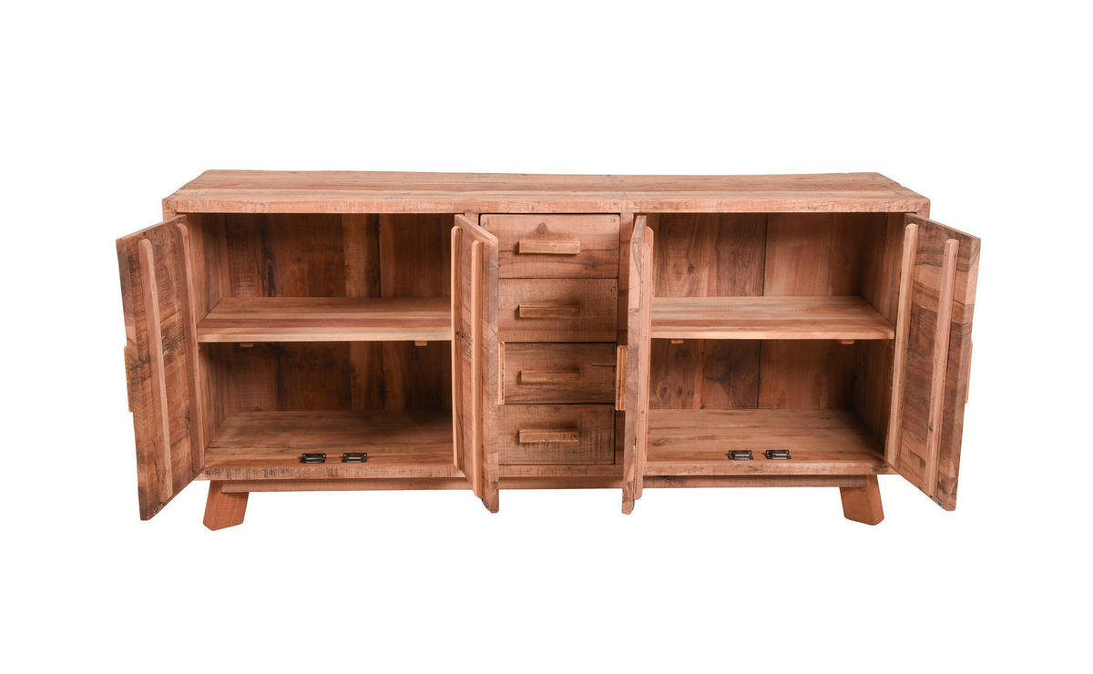KOMMODE Knut Teak Natur 71x40x150cm - Hellbraun, Holz (40/71/150cm) - DELUKE