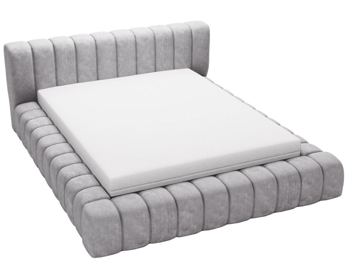 POLSTERBETT Italia 160x200 Grau - Grau, Textil (160/200cm) - Graingold