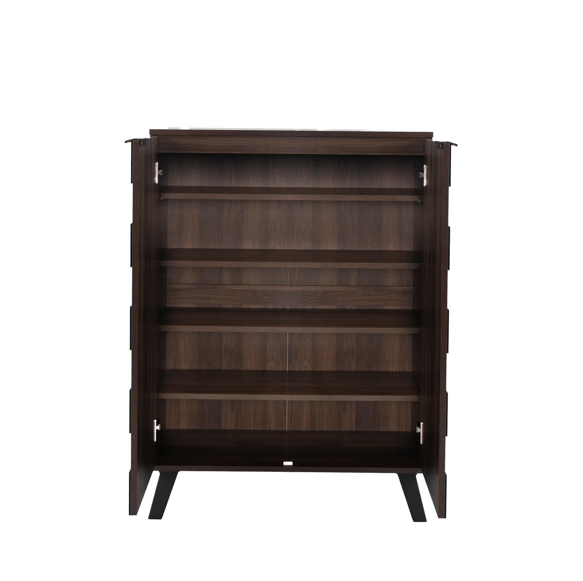 SCHUHSCHRANK aus Spanplatte 80 x 35,5 x 110cm in Naturfarben mit Soft-Close - Naturfarben, Holzwerkstoff (80/110/35.5cm) - Modfu