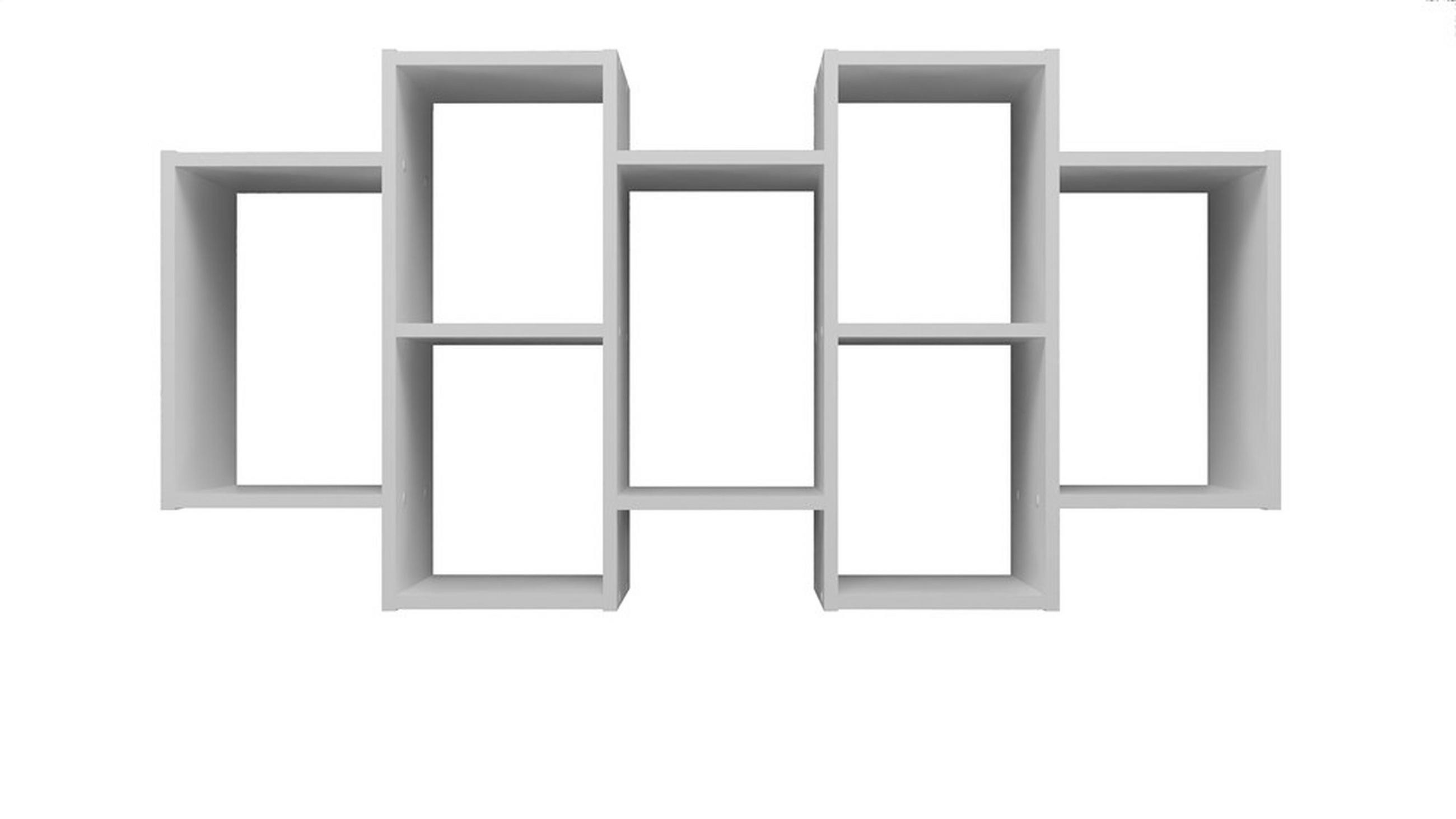 NÁSTĚNNÁ POLIČKA Bílá 130/65/20 - bílá, kompozitní dřevo (130/65/20cm) - RAUMHIRSCH FURNITURE