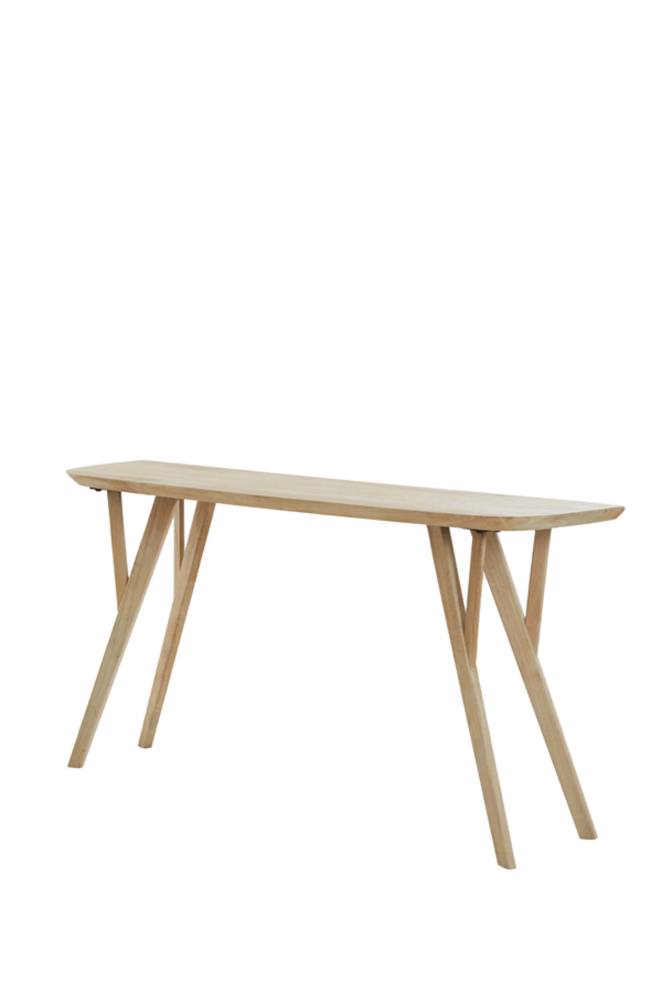 KONSOLENTISCH Quenza Braun 160/44/82 cm - Hellbraun, Holz (160/44/82cm) - Light & Living