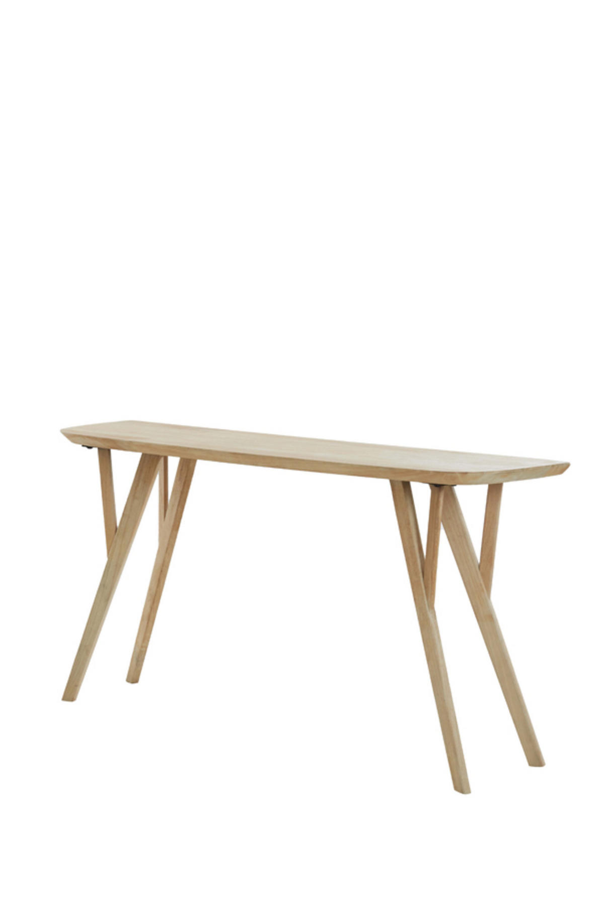 KONSOLENTISCH Quenza Braun 160/44/82 cm - Hellbraun, Holz (160/44/82cm) - Light & Living
