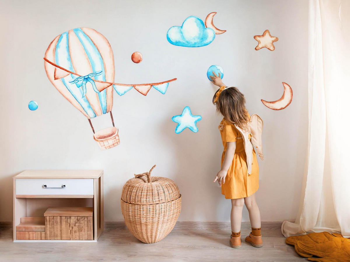 WANDAUFKLEBER 80x119cm - Boho-Dekorationen - Multicolor, Kunststoff (80/119/0.1cm) - Wallfluent