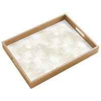 SERVÍROVACÍ PODNOS Jemné - Textura - Béžová 50x35 cm - krémová, dřevo (50/5/5cm) - OnlyWow