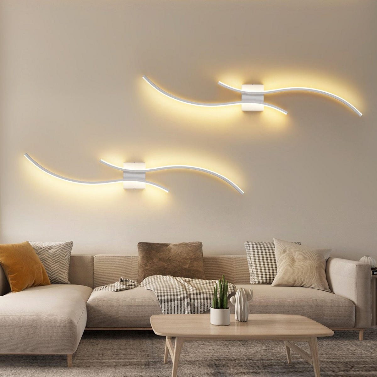 LED WANDLEUCHTE FRANKENBERG II 101.5/13.5/4.9 cm - Weiß, Metall (13.5/4.9/101.5cm) - Nettlife