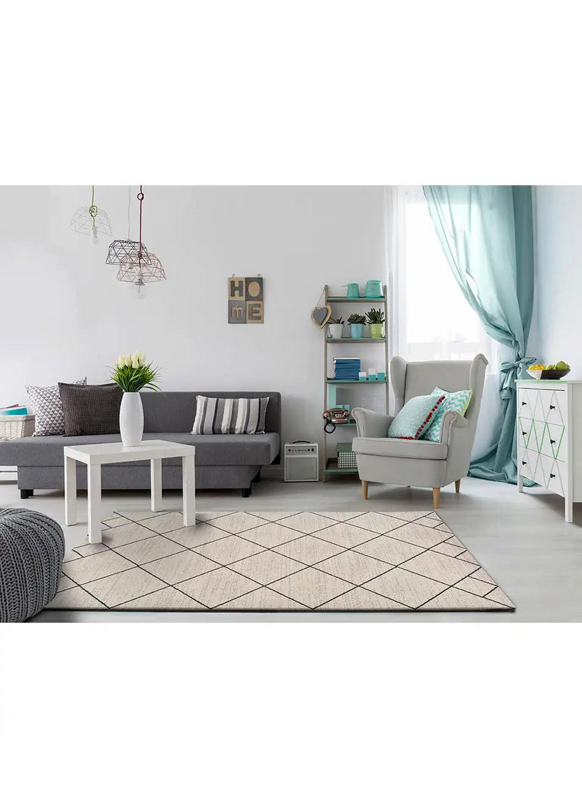 KURZFLORTEPPICH Weiß Malika 160/230 cm - Weiß, Naturmaterialien/Textil (160/230cm) - Atticgo