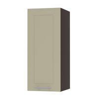 KÜCHENHÄNGESCHRANK Kvantum W2/20 Vanille Matt / Lava Matt 20 / 32,5 / 72cm - Dunkelgrau/Creme, Holz/Holzwerkstoff (20/72/32.5cm) - Feldmann-Wohnen