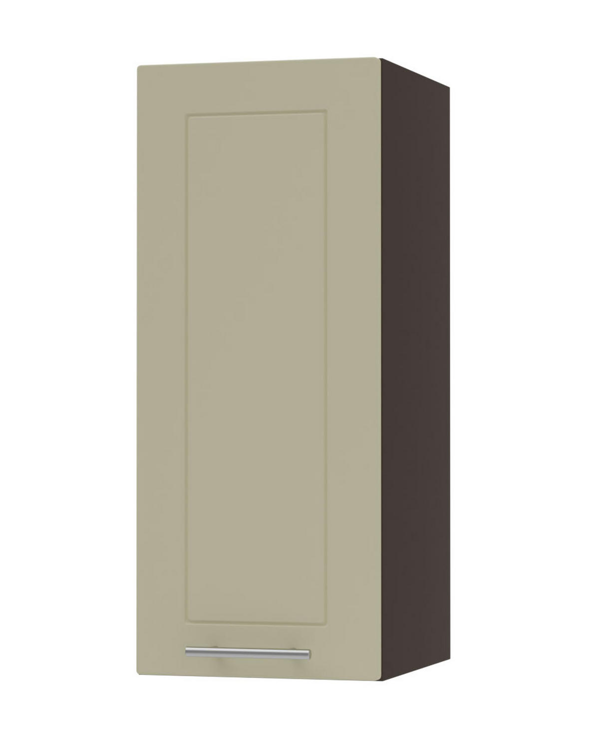 KÜCHENHÄNGESCHRANK Kvantum W2/20 Vanille Matt / Lava Matt 20 / 32,5 / 72cm - Dunkelgrau/Creme, Holz/Holzwerkstoff (20/72/32.5cm) - Feldmann-Wohnen
