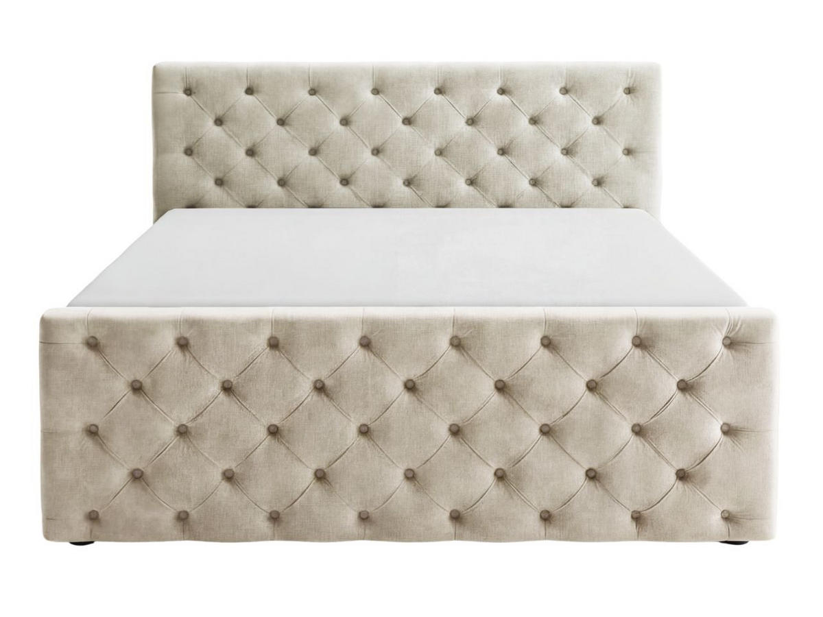 BOXBETT Montego 180x200 Creme - Creme, Holz/Textil (180/200cm) - Graingold