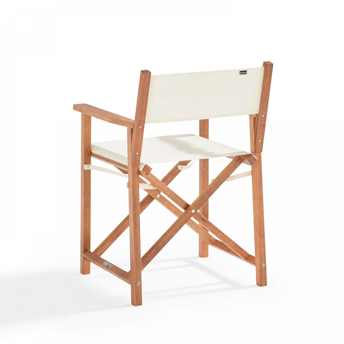 GARTENSET, klappbar, Weiß - Weiß, Holz - Oviala