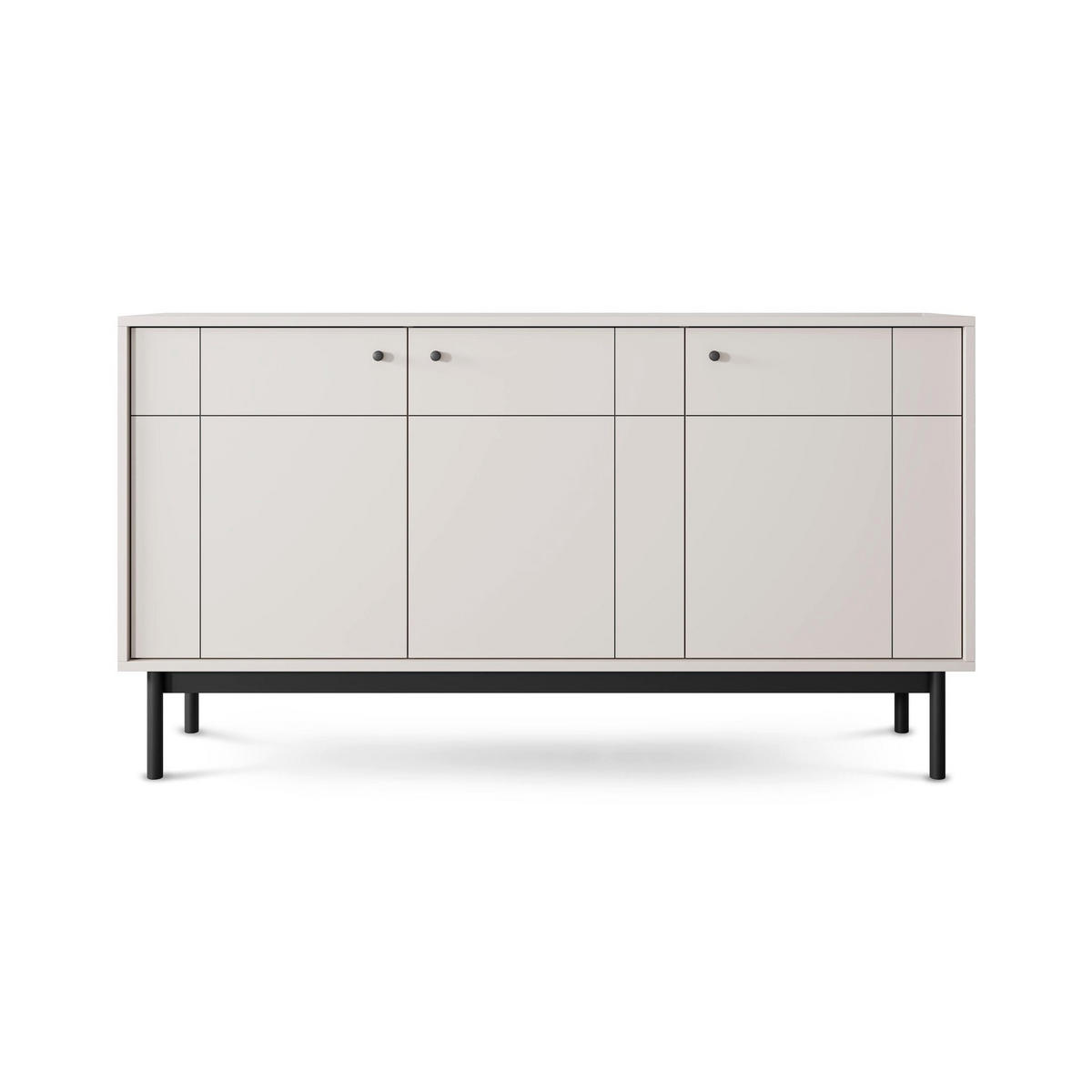 KOMMODE Sabi Linea Eiche - Beige, Holzwerkstoff (153.5/83.5/39cm) - Pillovely