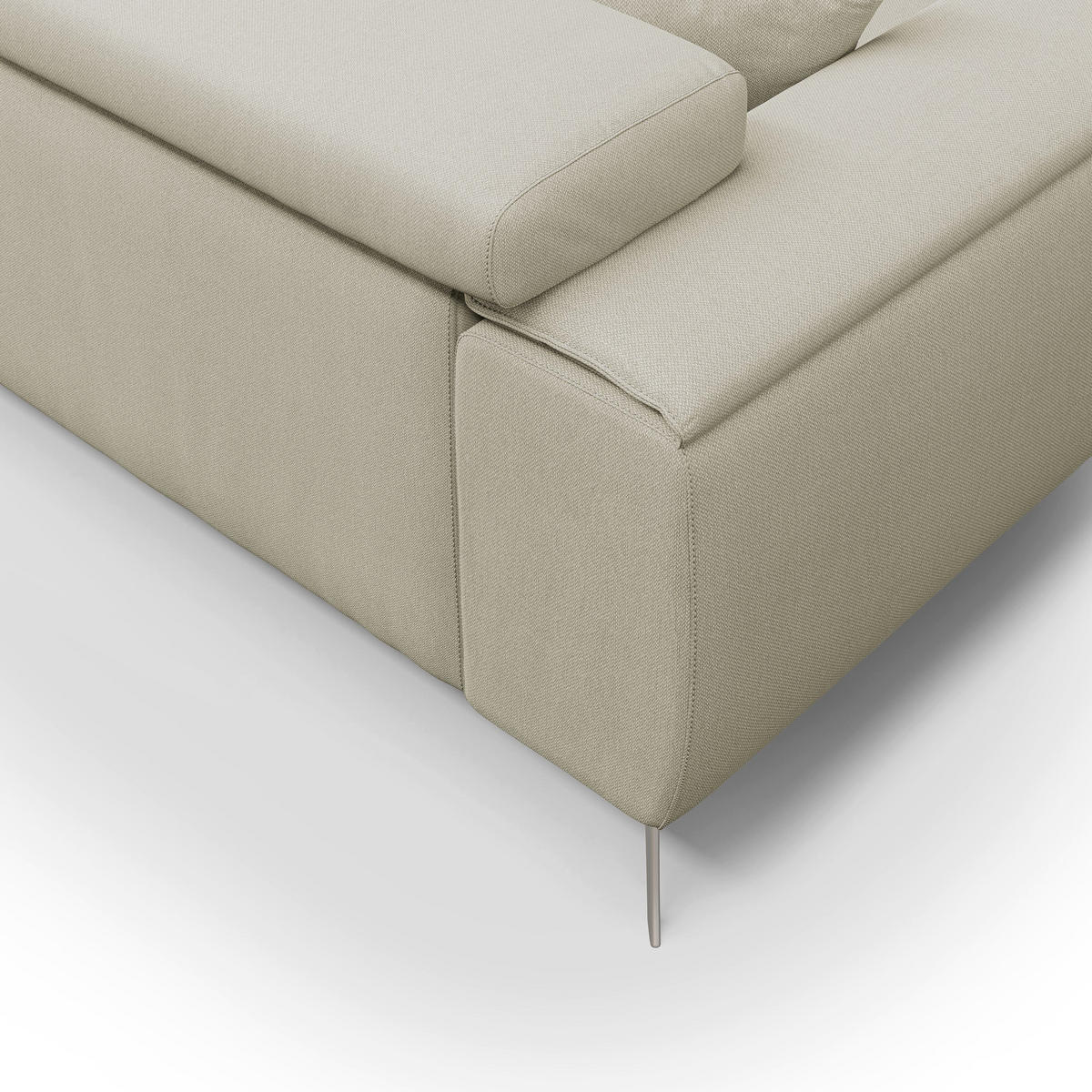 LINEARSOFA Fusion - Creme, Textil (185/73/102cm) - Divani.store