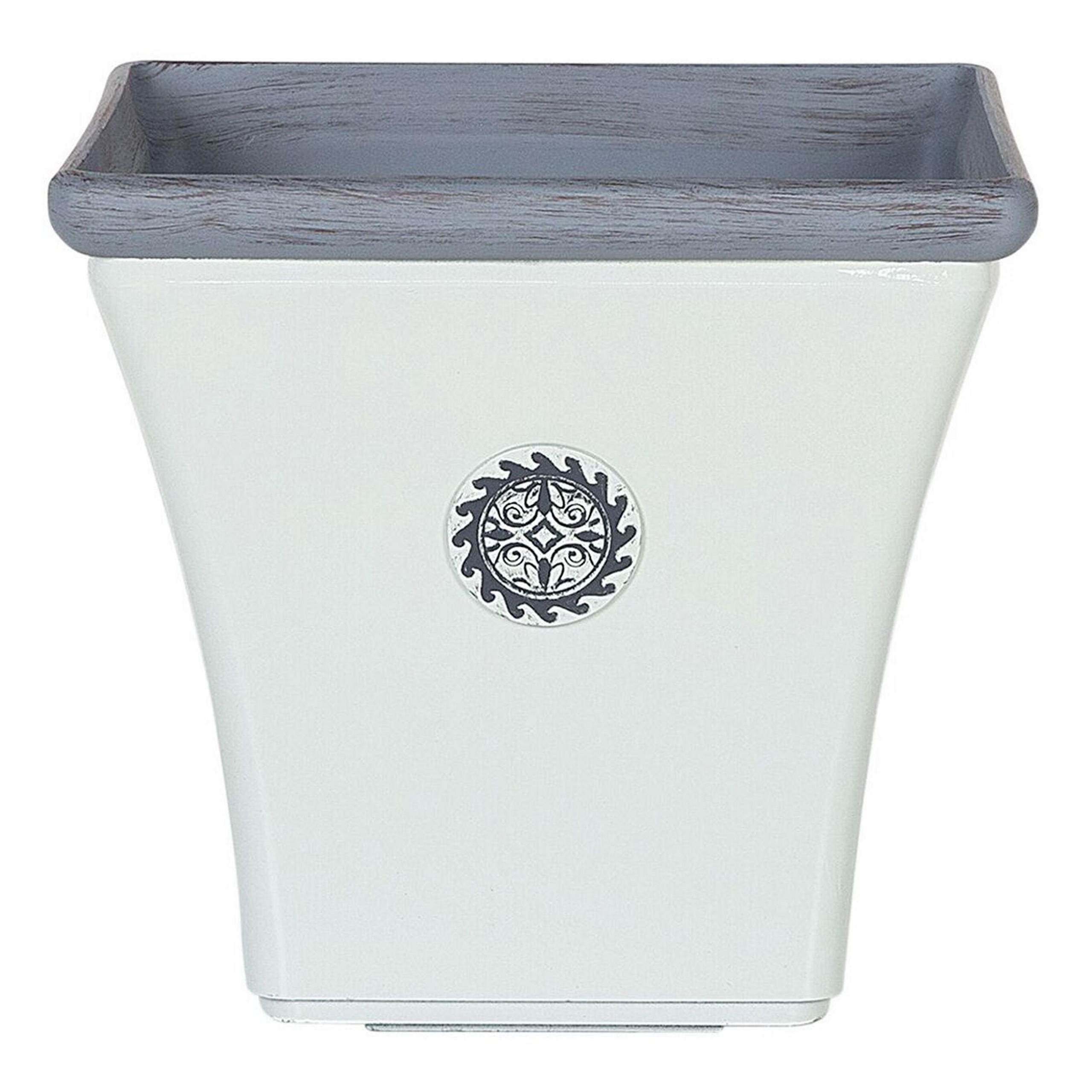 GHIVECI alb patrat 32/32/31 cm Elateia