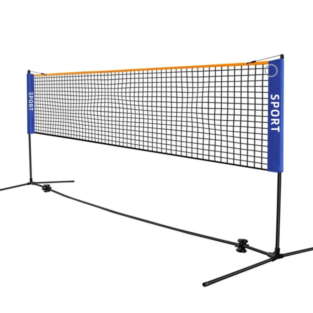 BADMINTONNETZ ,Länge: 3,1 m - Schwarz, Metall (310/310cm) - Weltevree