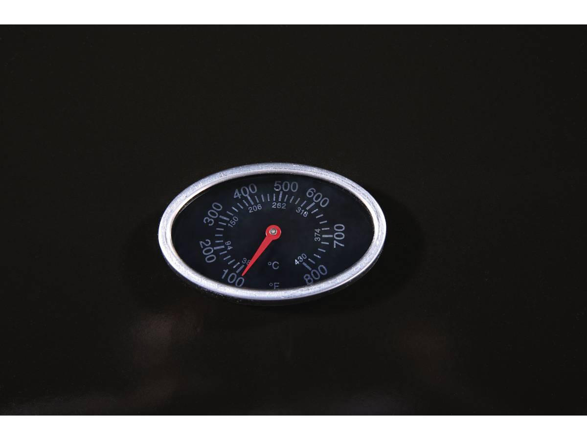 GASGRILL party 3 Schwarz - Grau, Metall (46/93/103cm) - Habitat Garten