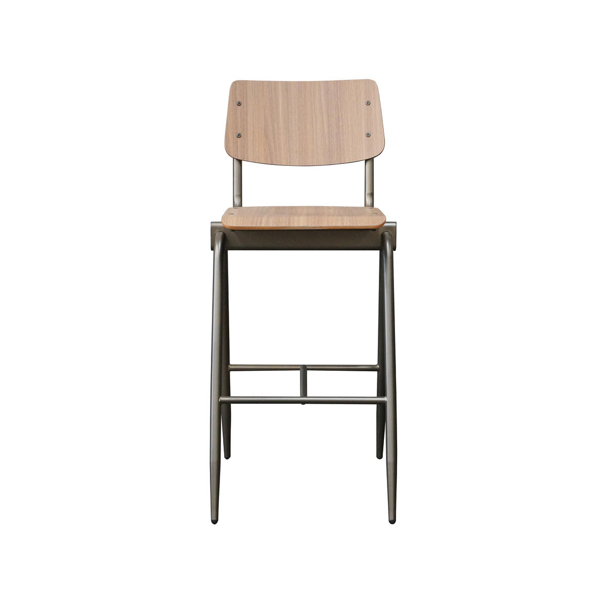 BARHOCKER Massiv Braun 58/49/109 cm 2er-Set - Braun, Holz (49/109/58cm) - LABEL51