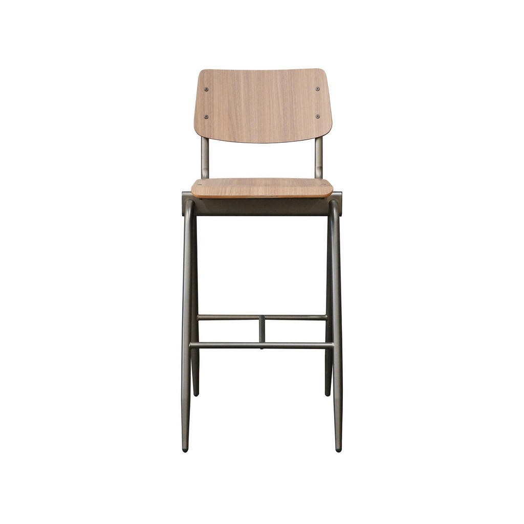 Thumbnail - Label51 Barhocker, Braun, Holz, 49x109x58 cm, Esszimmer, Barmöbel, Barhocker