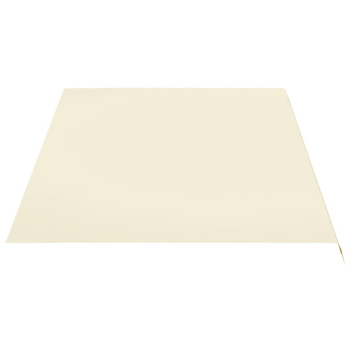 MARKISENSTOFF mit Volant| Creme, für 500x350cm Rahmen | Markisenbespannung Markisentuch - Creme, Textil (480/0.3/345cm) - DELUKE