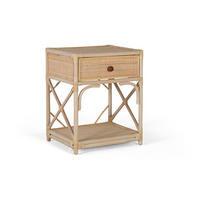 NACHTTISCH aus Rattan - Braun, Holz (50/60/40cm) - Giner y Colomer