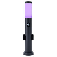 LED STEHLEUCHTE Edelstahl Anthrazit - Anthrazit, Metall (7.6/7.6/60cm) - Globo Lighting