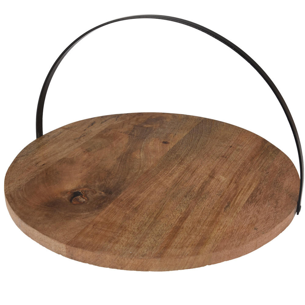 SERVIERTABLETT Natura Naturfarbe 38.5/38.2/2 cm Holz - Naturfarben, Holz (2cm) - Mondex