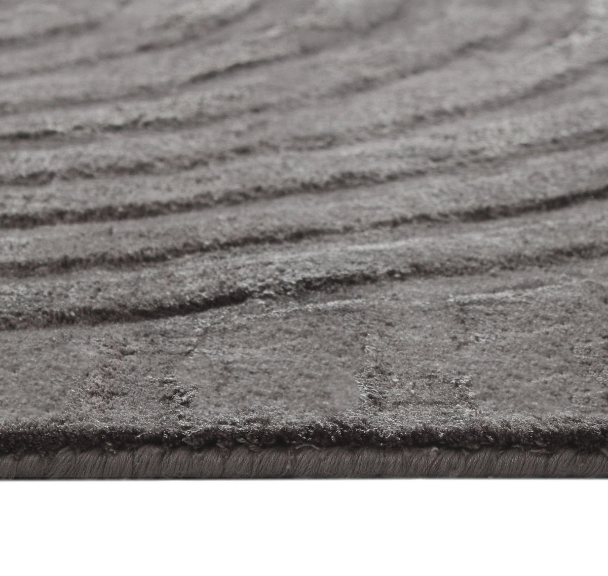 TEPPICHE Viskose Anthrazitgrau 300cm - Anthrazit, Textil (300/200cm) - Sia Home