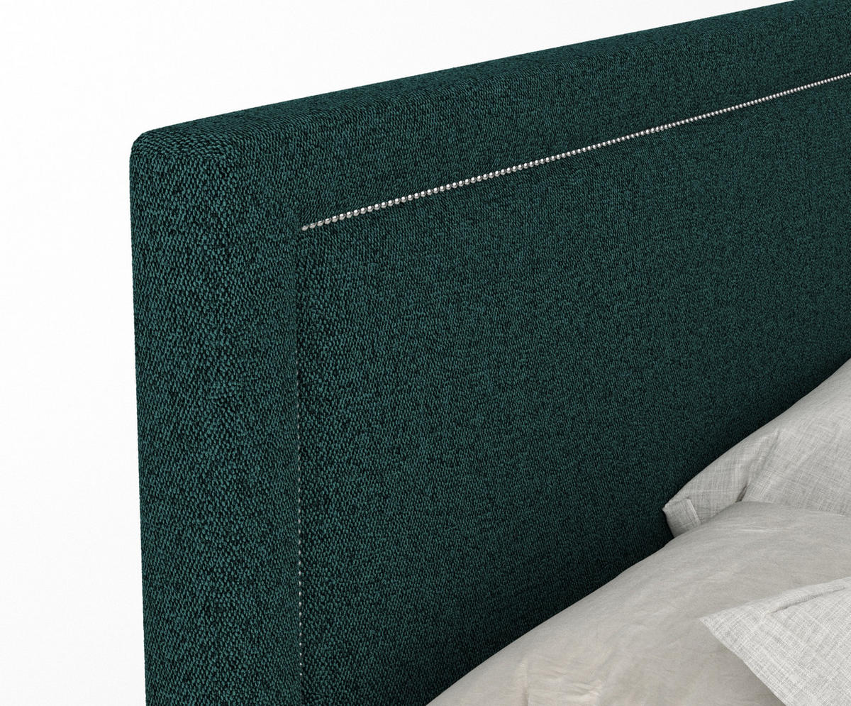 BOXSPRINGBETT Lavenda Grün 180/200 cm - Schwarz/Grün, Holz/Holzwerkstoff (180/200cm) - Maison de Reve