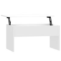 COUCHTISCH Hochglanz-Weiß 80x50,5x41,5 cm Holzwerkstoff - Weiß, Holzwerkstoff (80/50.5/41.5cm) - furnicato
