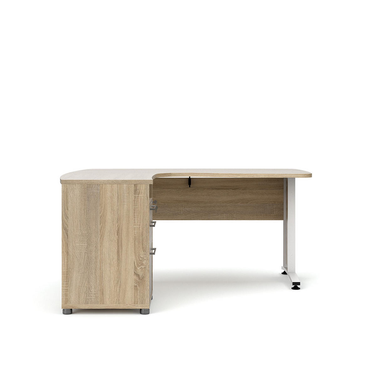 SCHREIBTISCH Eiche Dekor - Eiche Wotan, Holzwerkstoff (150/159/74cm) - ebuy24