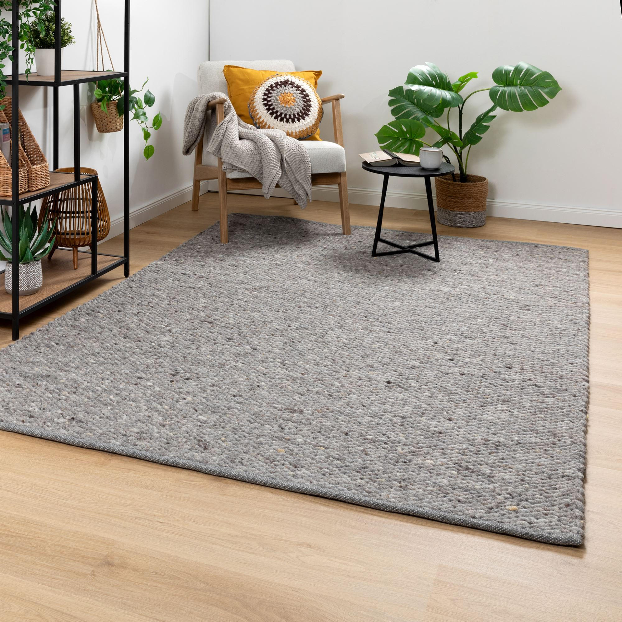 FLACHGEWEBETEPPICH 250/340 cm Nellenberg - Grau, Naturmaterialien (250/340cm) - Steffensmeier