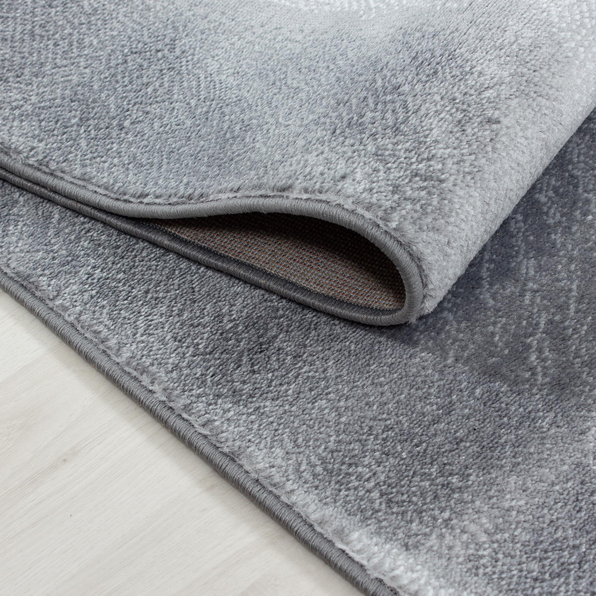 TEPPICH Kurzflor Ombre Polypropylen Wohnzimmer Schwarz Rechteckig 160x230 - Schwarz, Textil (160/230cm) - KADIMA DESIGN