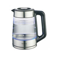 WASSERKOCHER ELEKTRISCH Silber 22/16.5/25 cm KB7888 - Silberfarben, Metall (16.5/25/22cm) - Klausberg 