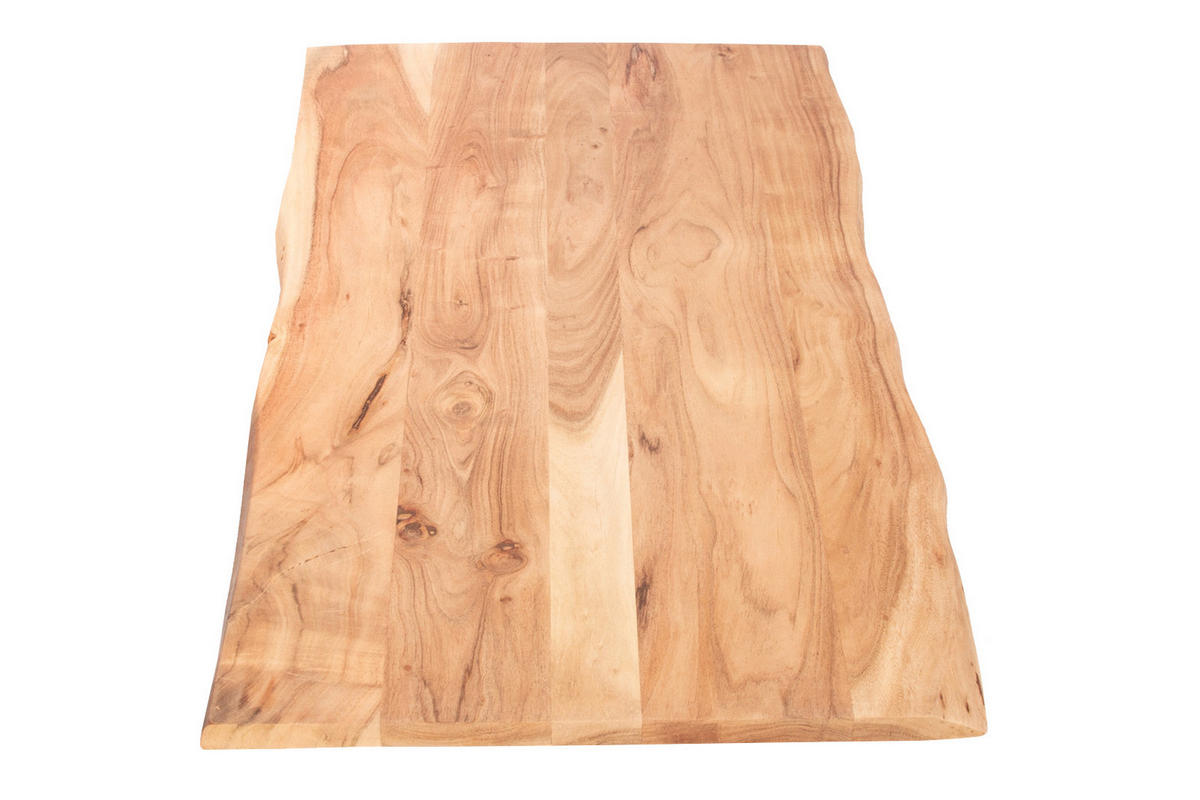 TISCHPLATTE CURT - Beige/Naturfarben, Akazienholz/Holz (60/120/3cm) - SAM