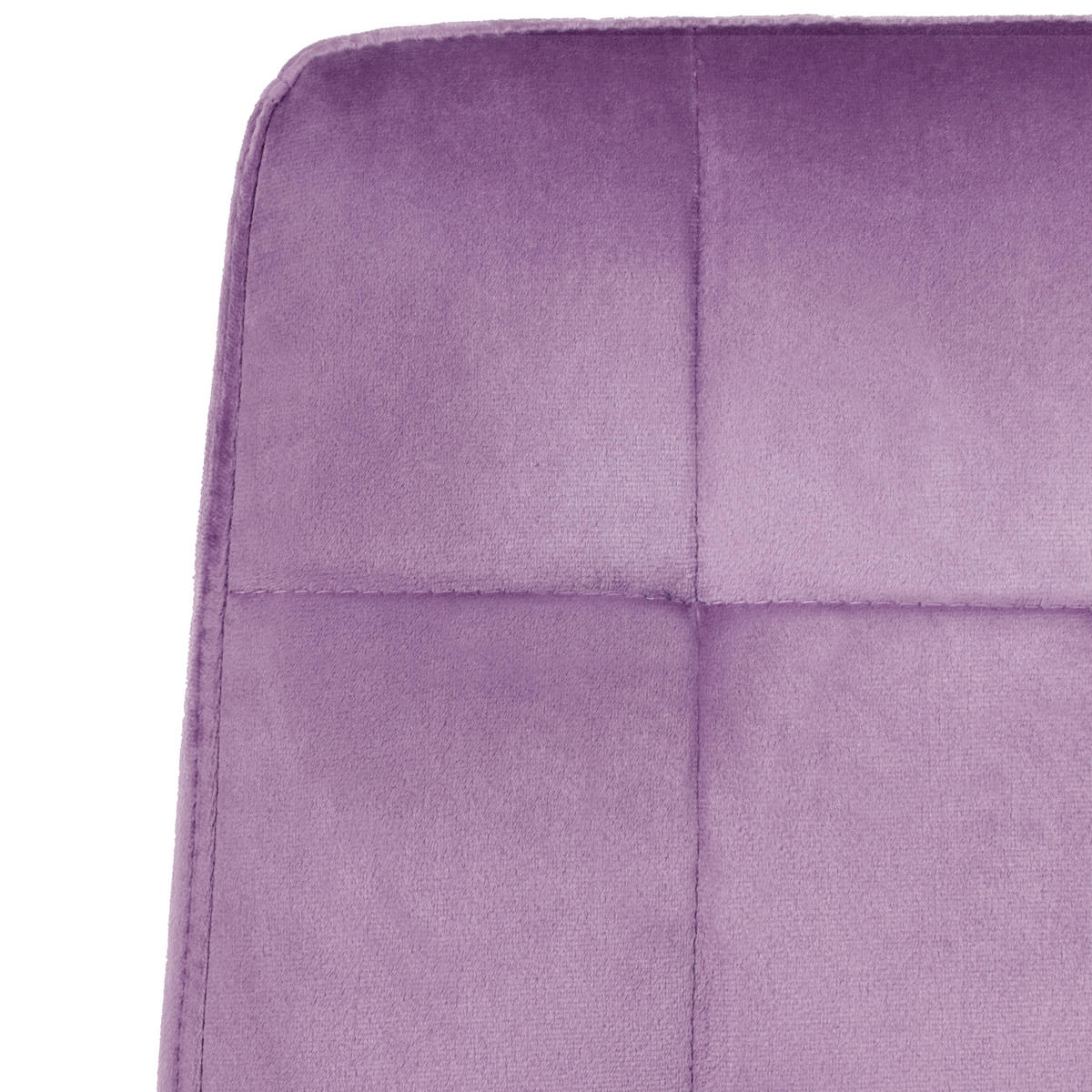 BÜROSTUHL Samtstoff Violett Dandy - Violett/Weiß, Kunststoff/Textil (58/95/58cm) - Beliani