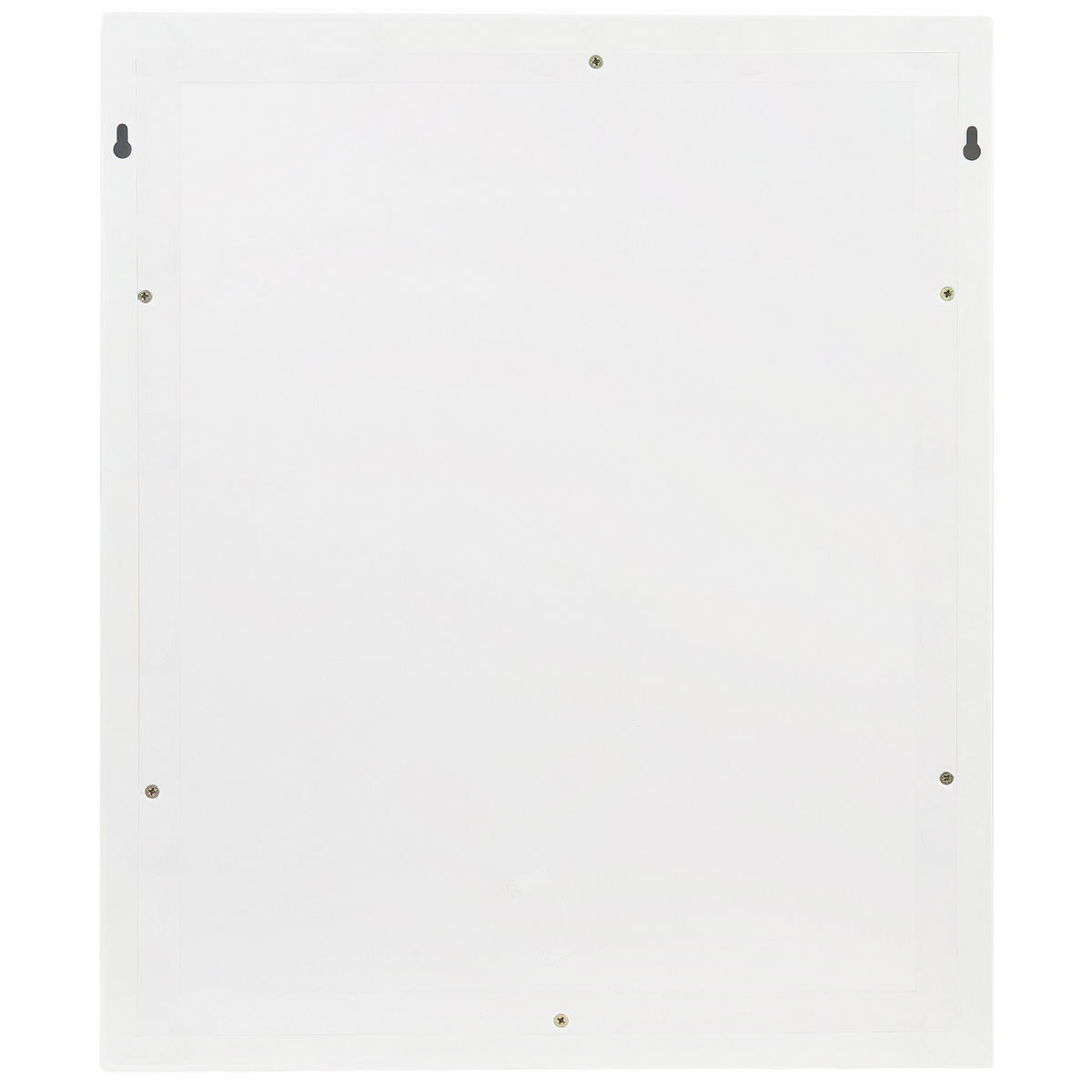 BADSPIEGEL mit LED-Beleuchtung rechteckig 50/60 cm Odenas - Weiß, Metall (50/60/2cm) - Beliani