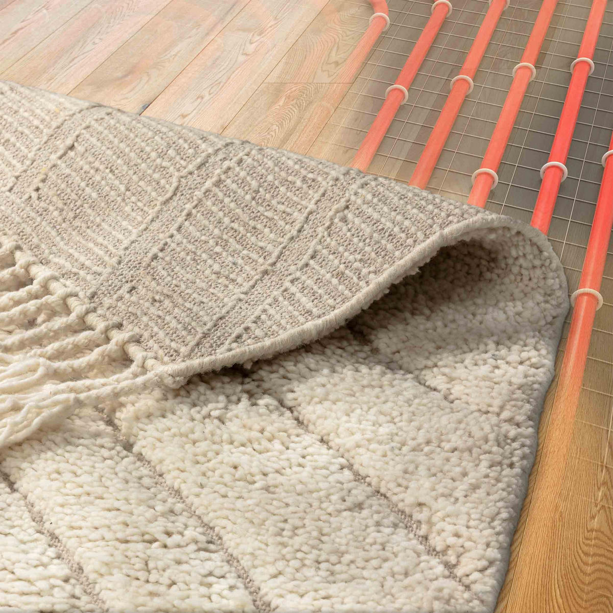 KOBEREC s vysokým vlasom LIORA - krémová, textil (160/230cm) - Schöner Wohnen