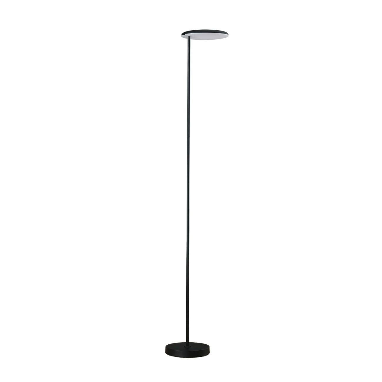 STEHLEUCHTE Kalena, Schwarz, 182cm, Dimmbar - Schwarz, Metall (182/27/182cm) - KOSILUM