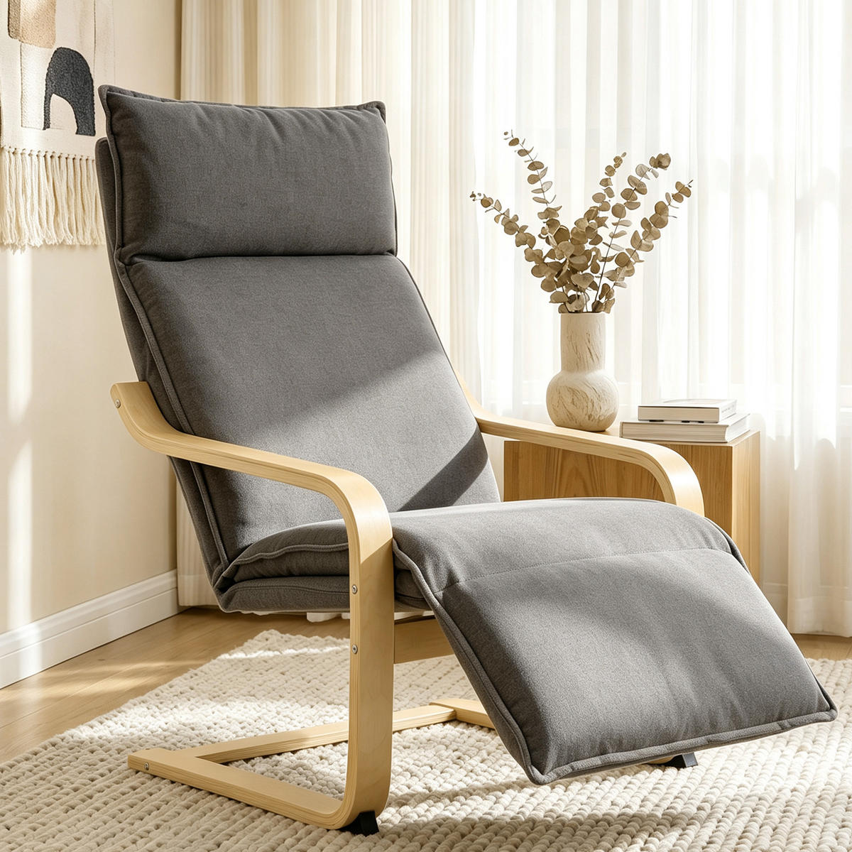 SESSEL Dunkelgrau 90.0/67.0/105.0cm - Dunkelgrau, Textil (67/105/90cm)