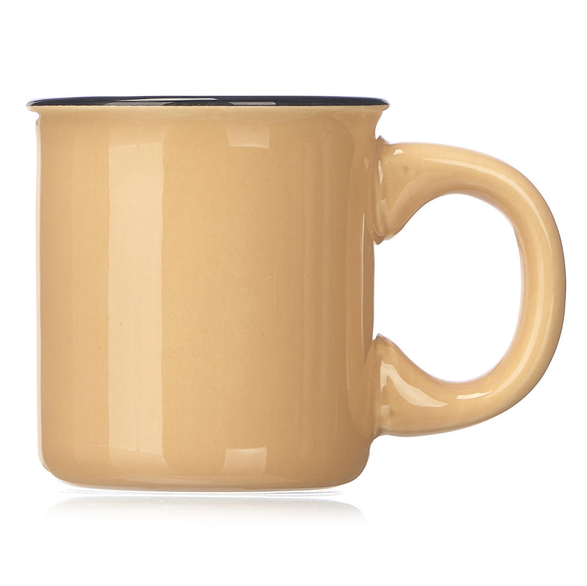 ESPRESSOTASSEN Set 6 Stück 100 ml - Beige, Keramik (100L) - Vessia