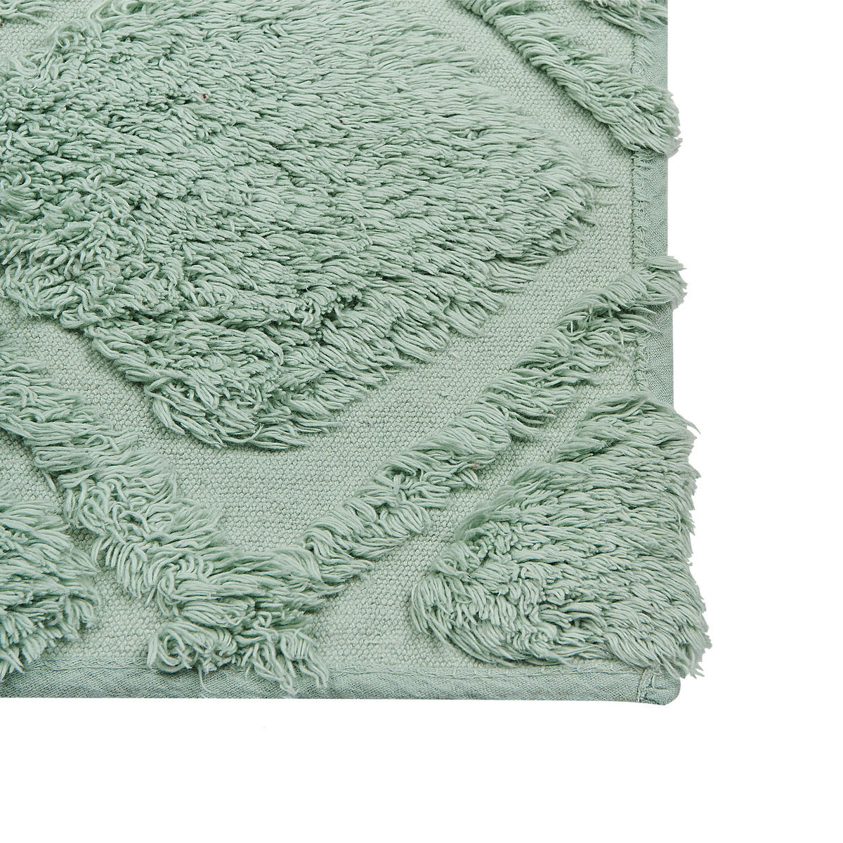 KORTLUGGAD MATTA Hatay 230/160 cm - Grön, Textil (160/230cm) - Beliani