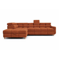 ECKSOFA - BUN - Dunkelorange - Arena 9 - Links - Dunkelorange, Holzwerkstoff (276/209cm) - Möblo