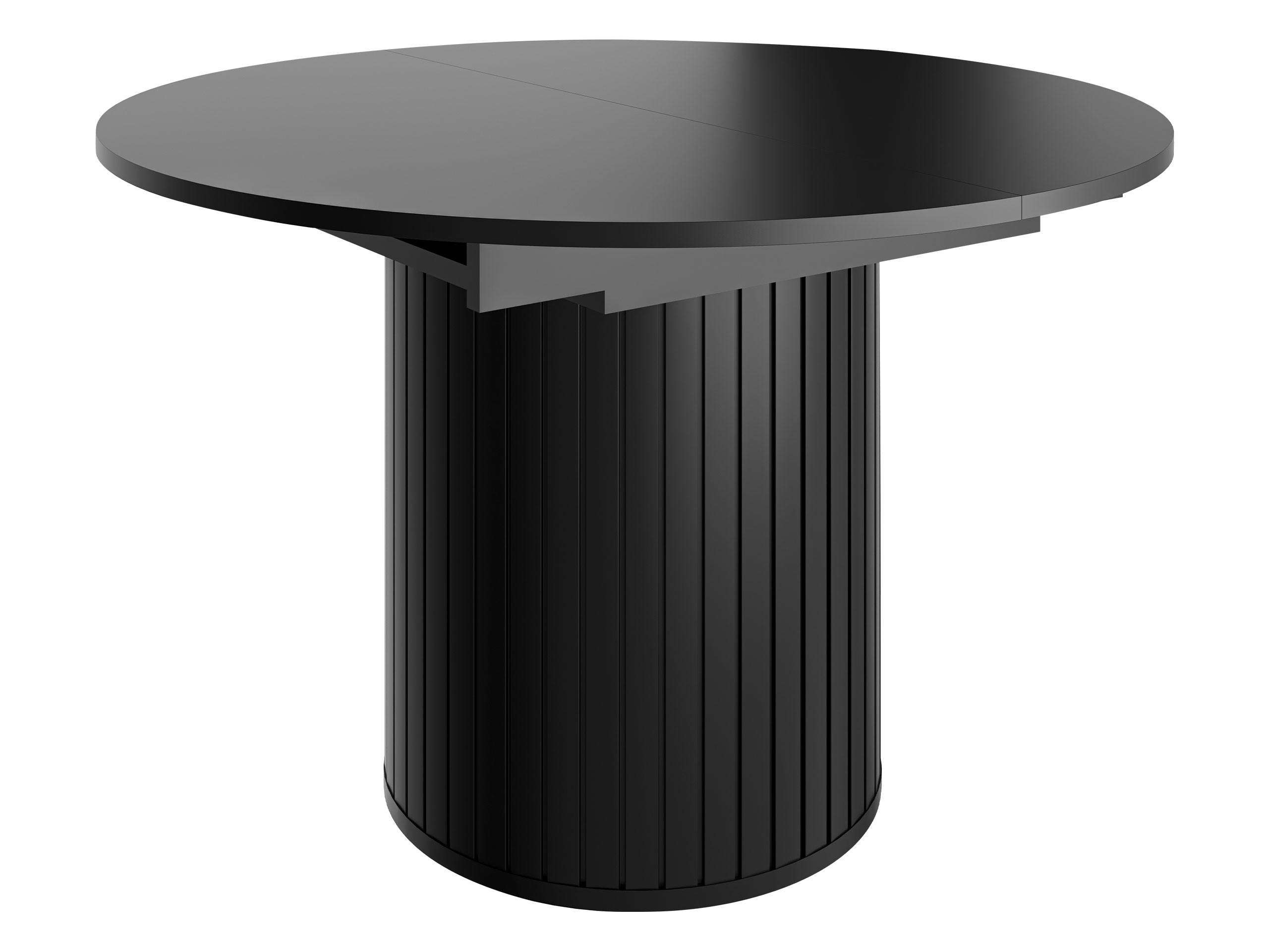 ESSTISCH ausziehbar Zante 09 - Schwarz, Holzwerkstoff (120/120/76cm) - MIRJAN24