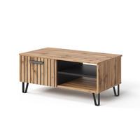 COUCHTISCH Amber Eiche Wotan 90 x 50 cm - Eiche Wotan, Holzwerkstoff (50/90/40cm) - Vicco